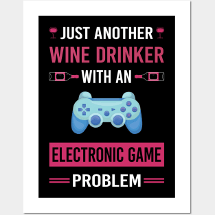 Wine Drinker Electronic Game Games Posters and Art